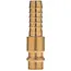 Tvardy Messing plug - pneumatische slang - corrosiebestendig - robuust - 9 mm aansluiting
