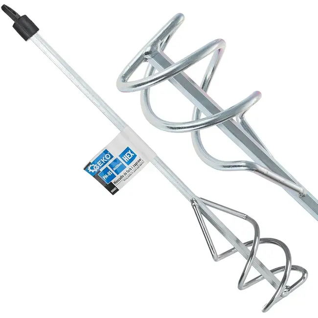 GEKO Mengstaaf voor verf en mortel - ergonomisch ontwerp - 60x320 mm - HEX aansluiting