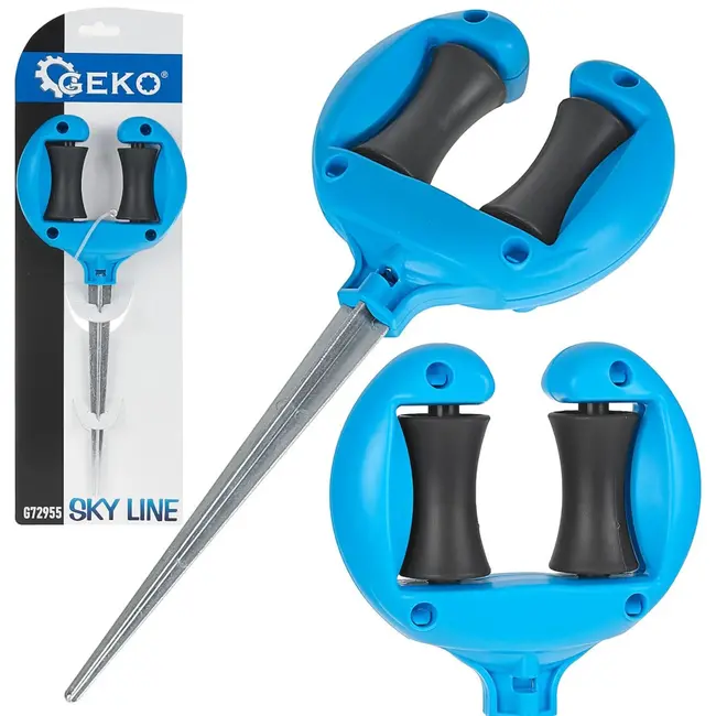 GEKO Hose guide - grondspies - plantvriendelijk - roterende rollers - duurzaam plastic