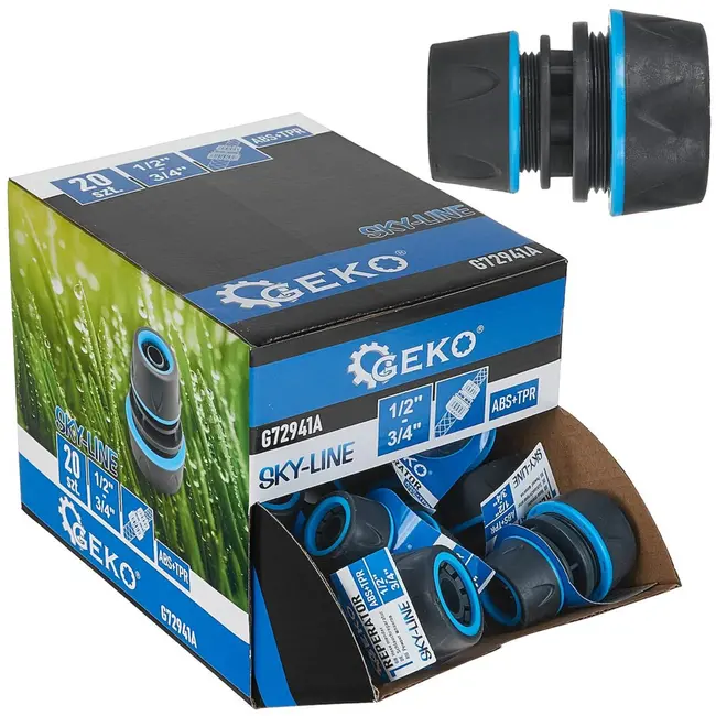 GEKO Slangverbinder - Verstelbaar - Duurzaam - Weerbestendig - Gemakkelijk te installeren - 20 stuks