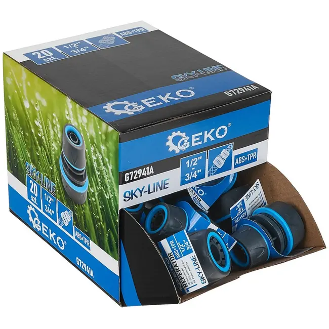 GEKO Slangverbinder - Verstelbaar - Duurzaam - Weerbestendig - Gemakkelijk te installeren - 20 stuks