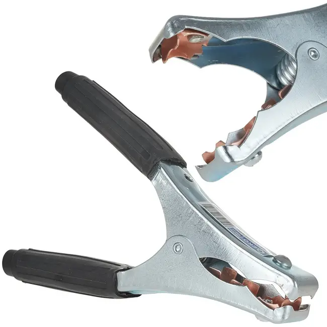 GEKO Zwarte accuklem - 500A - Stalen behuizing - Koperen inzetstukken - 210x130 mm