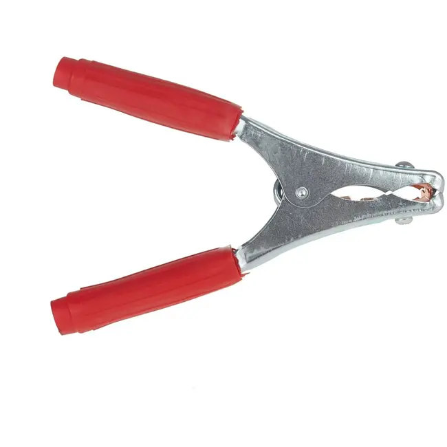 GEKO Batterijklem - 500A - Staal en Koper - 210x130 mm - Rood Geïsoleerd