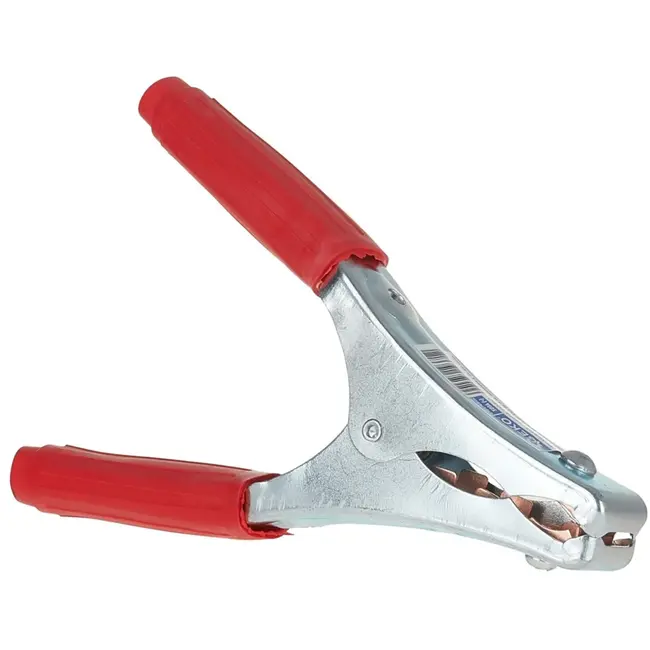 GEKO Batterijklem - 500A - Staal en Koper - 210x130 mm - Rood Geïsoleerd