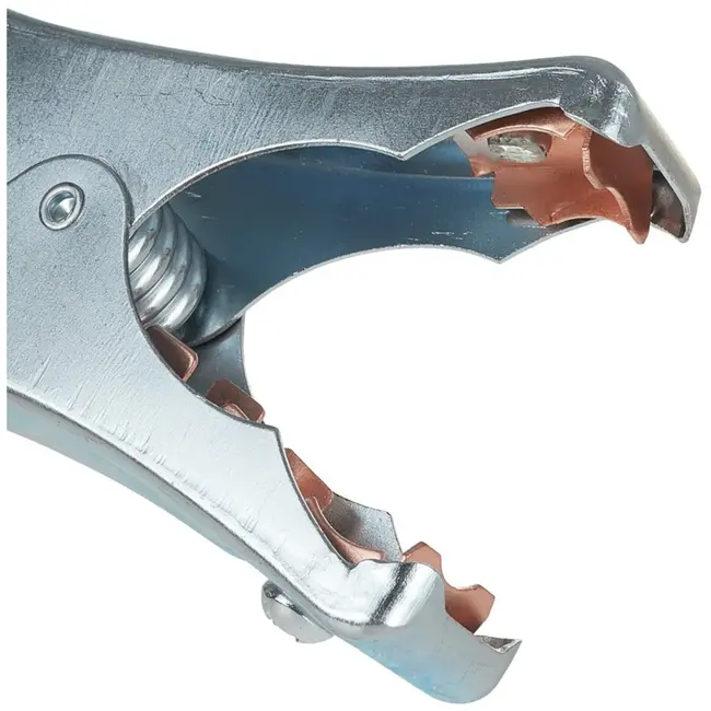 GEKO Batterijklem - 500A - Staal en Koper - 210x130 mm - Rood Geïsoleerd