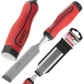 Tvardy Houtbeitel - Platte Snede - CrV Staal - 32 mm - Ergonomische Greep