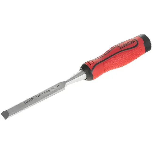 Tvardy Platte houtbeitel - CrV staal - Ergonomische grip - 14 mm