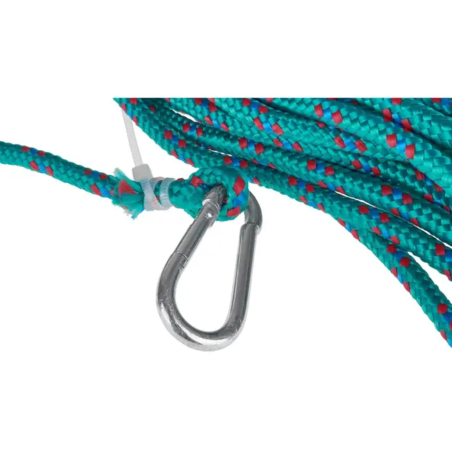 GEKO Ronde schoorsteenborstel - staal - 175 mm - met 10 m touw en gewicht