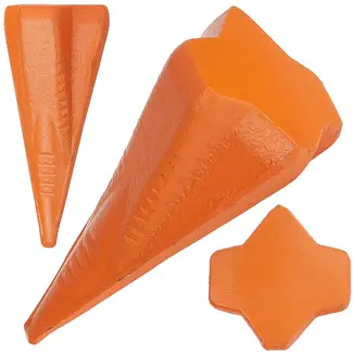 GEKO Stalen kloofwig - 4-zijdig ontwerp - 1,8 kg - ergonomische groeven - corrosiebestendig