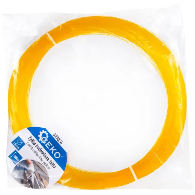 GEKO Constructielijn - Nylon - Geel - 1 mm - 100 m