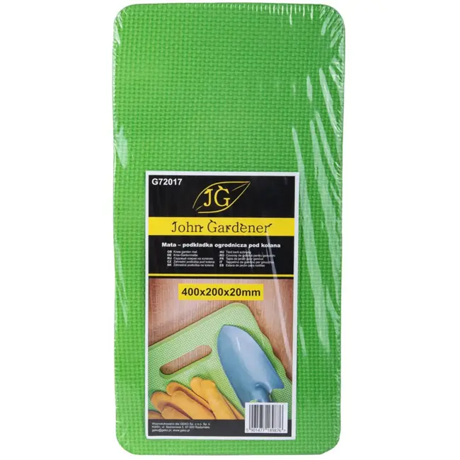 GEKO Tuingereedschap - Kniebeschermingsmat - Comfortabel EVA-schuim - Groen - 40x20x2 cm
