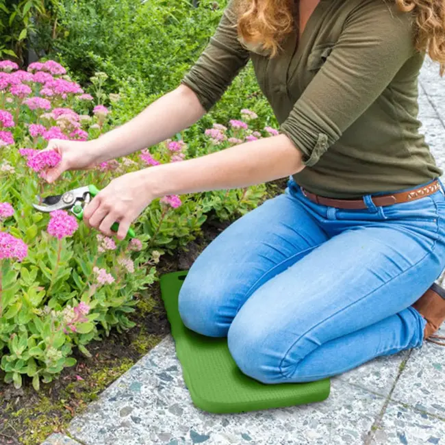 John Gardener Tuingereedschap - Kniebeschermingsmat - Comfortabel EVA-schuim - Groen - 40x20x2 cm