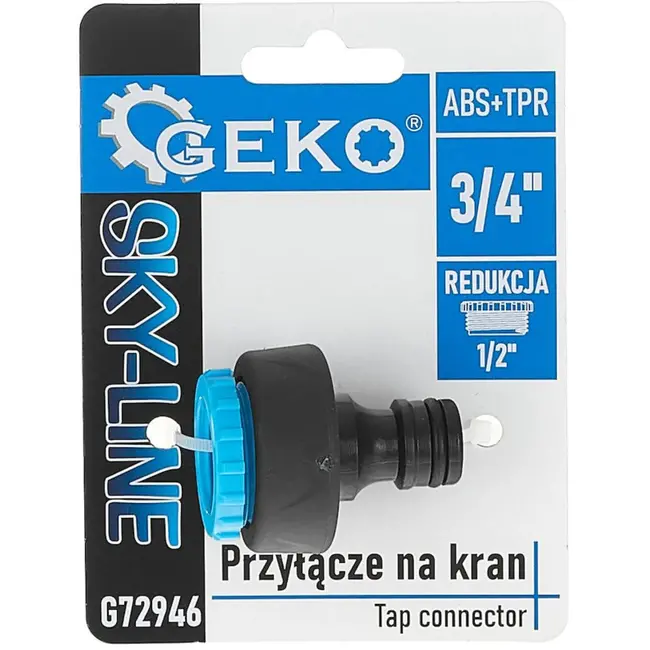 GEKO Tapconnector met reducer - Sterk en veelzijdig - Zwart en blauw