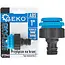 GEKO Tapconnector met Reducers - Duurzaam Plastic - Universele Compatibiliteit - Zwart/Blauw