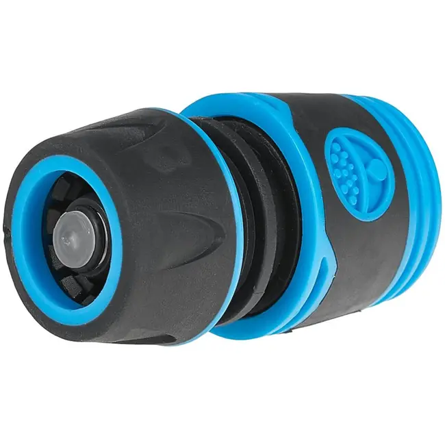 GEKO 1/2" waterstop slangconnector - automatische stop - rubberen grip - duurzaam kunststof - 20 stuks