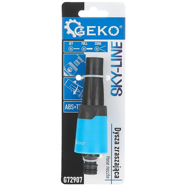 GEKO Verstelbare sproeikop - Duurzaam - Comfortabele grip - Universele aansluiting