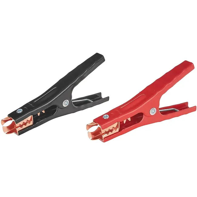 GEKO Boosterklemmen - 400A - Staal met koperen inzetstukken - Rood/Zwart - Set van 2