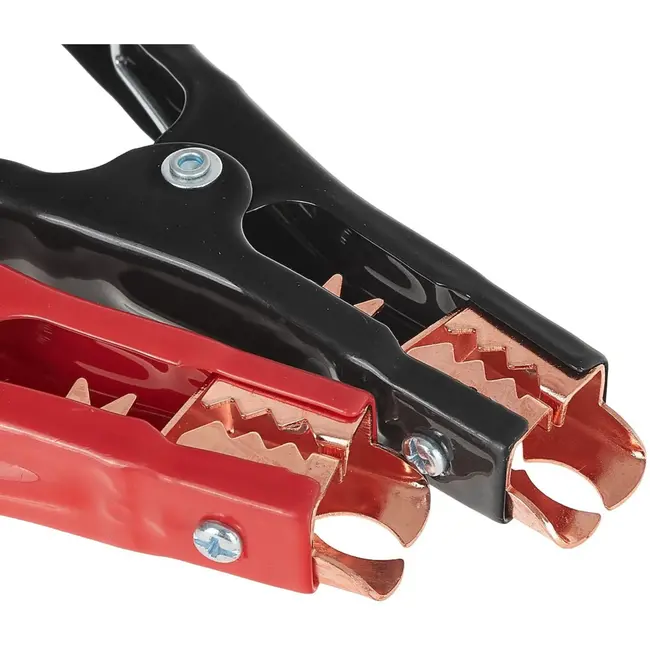 GEKO Boosterklemmen - 400A - Staal met koperen inzetstukken - Rood/Zwart - Set van 2