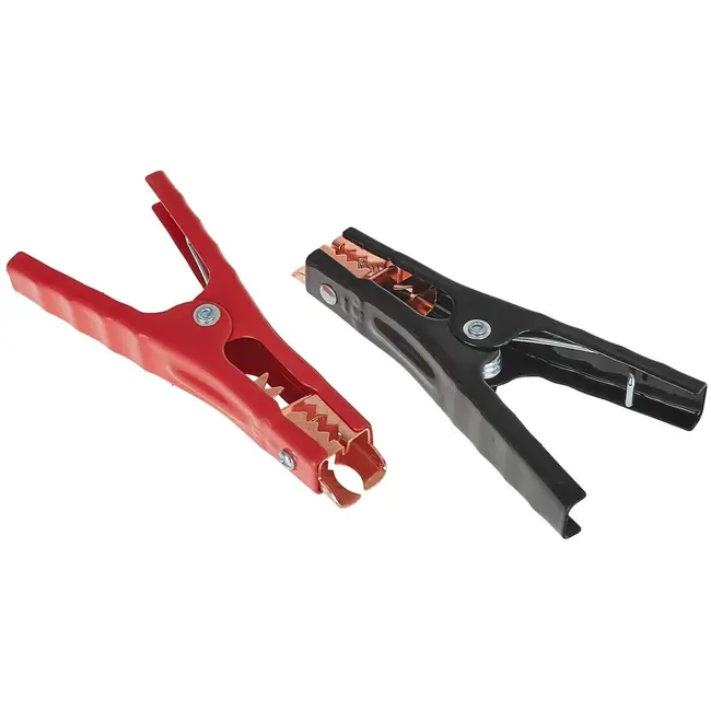 GEKO Boosterklemmen - 400A - Staal met koperen inzetstukken - Rood/Zwart - Set van 2