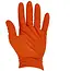 GEKO Nitrile handschoenen - stevige grip - 3D diamanttextuur - oranje - maat S - 50 stuks