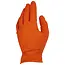 GEKO Nitrile handschoenen - stevige grip - 3D textuur - maat L - oranje - 50 stuks