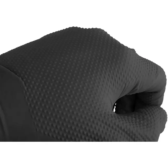 GEKO Nitrile handschoenen - stevige grip - zwart - maat M - 50 stuks