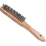 GEKO 5-rijen staalborstel - roestverwijdering - ergonomische houten greep - 13.5 x 2.5 cm werkoppervlak