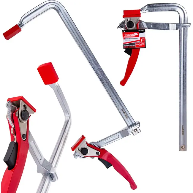 Tvardy Verstelbare ratelspanklem - Gesmeed staal - 300x120 mm - 500 kg klemkracht