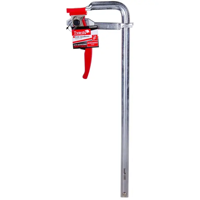 Tvardy Ratelsysteem houtklem - 400x100 mm - 500 kg klemmkracht - Roestwerend - Kunststof beschermkappen