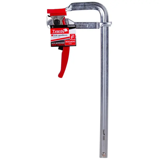 Tvardy Sterke ratelspanklem - 300x100 mm - Gesmeed staal - 500 kg klemkracht