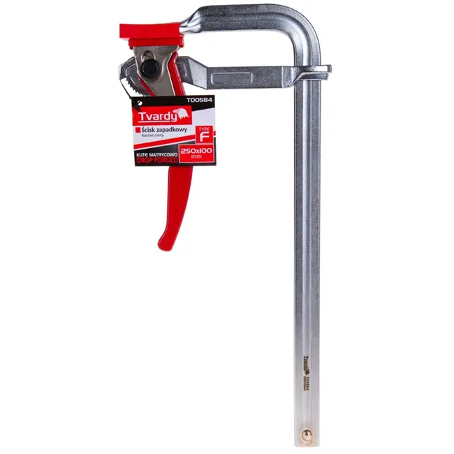 Tvardy Ratelsysteem houtklem - Gesmeed staal - 250x100 mm - 500 kg klemdruk