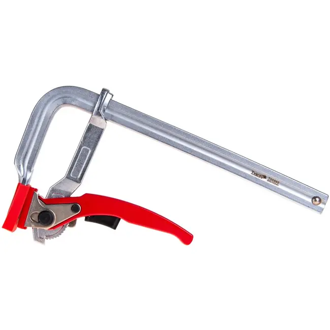 Tvardy Klem met ratelsysteem - Gesmeed staal - 200x100 mm - 500 kg klemmkracht - Chroom beschermlaag