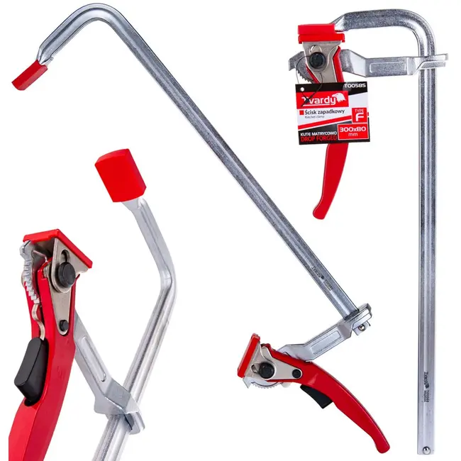 Tvardy Ratelsysteem houtklem - Gesmeed staal - 300x80 mm - 500 kg klemmkracht