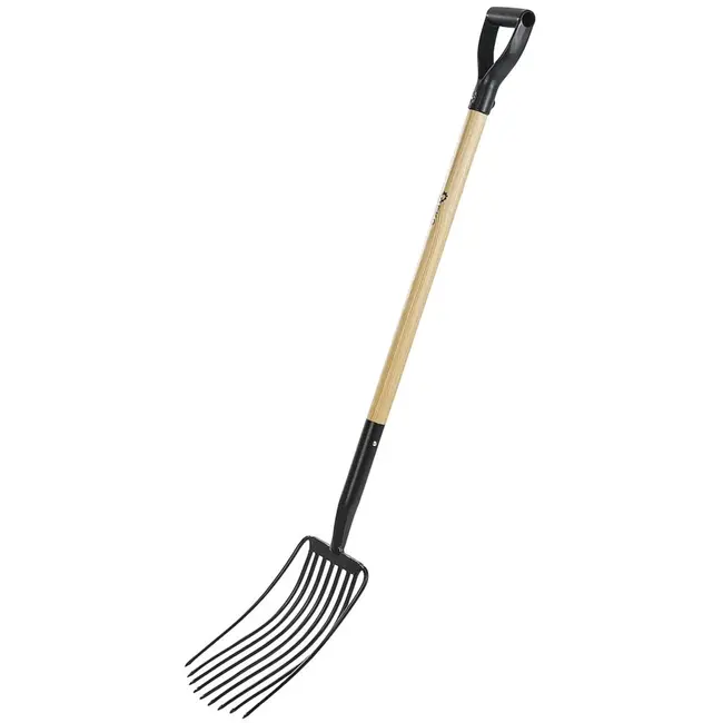 GEKO 9-tands spitvork - ergonomisch houten handvat - 135 cm - duurzaam ontwerp
