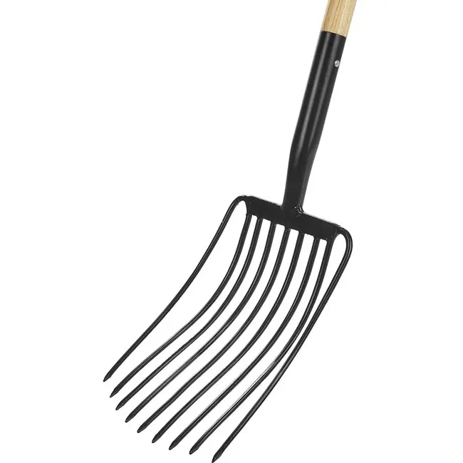 GEKO 9-tands spitvork - ergonomisch houten handvat - 135 cm - duurzaam ontwerp