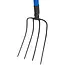 GEKO 4-tands spitvork - ergonomisch - 135 cm - staal - D-handvat