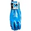 GEKO Waterdichte werkhandschoenen - Polyester latex - Maat 10 - Blauw - Elastische manchet - 12 stuks