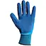 GEKO Waterdichte werkhandschoenen - Polyester/Latex - Maat 8 - Blauw - Elastische manchet - 12 stuks
