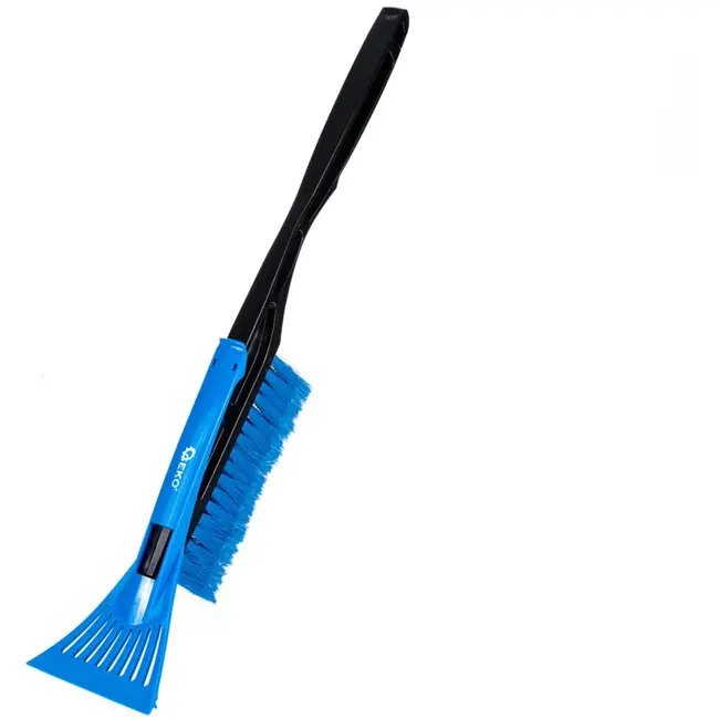 GEKO Sneeuwborstel met ijskrabber - Duurzaam plastic - 52 cm - Flexibele borstelharen