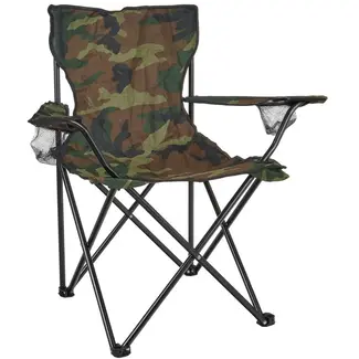 Keltin Opvouwbare toeristenstoel - Camouflage - Comfortabel en Duurzaam - Inclusief Draagtas - 120 kg Draagvermogen