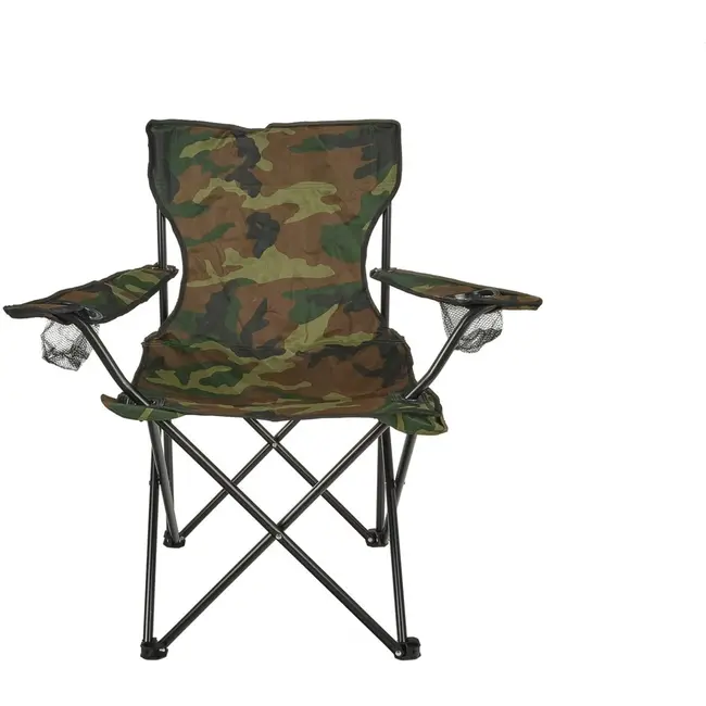 Keltin Opvouwbare toeristenstoel - Camouflage - Comfortabel en Duurzaam - Inclusief Draagtas - 120 kg Draagvermogen