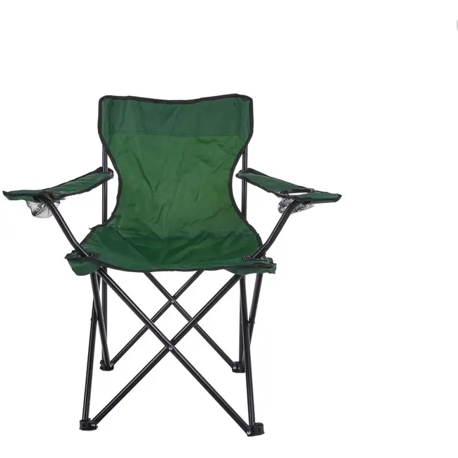 Keltin Opvouwbare toeristenstoel - groen - waterbestendig - met bekerhouder - draagtas inbegrepen