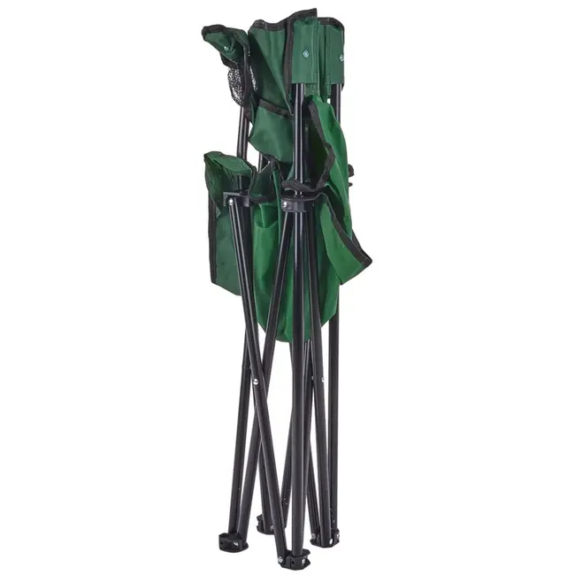 Keltin Opvouwbare toeristenstoel - groen - waterbestendig - met bekerhouder - draagtas inbegrepen