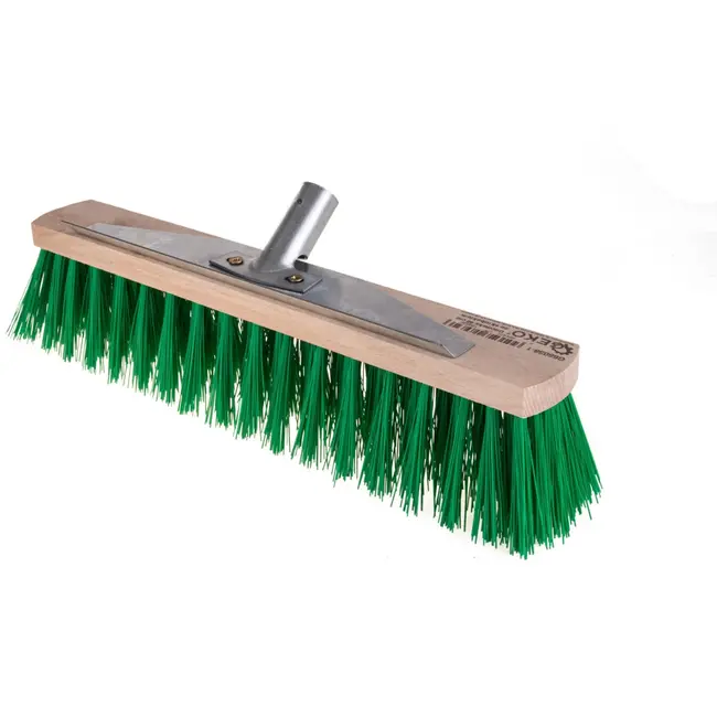 GEKO Straatbezem - Nylon Borstel - Houten Blok - 40 cm