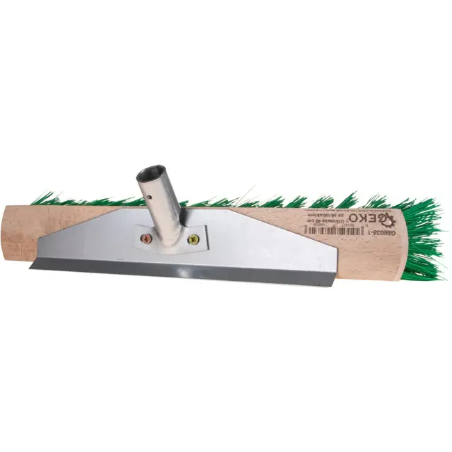 GEKO Straatbezem - Nylon Borstel - Houten Blok - 40 cm