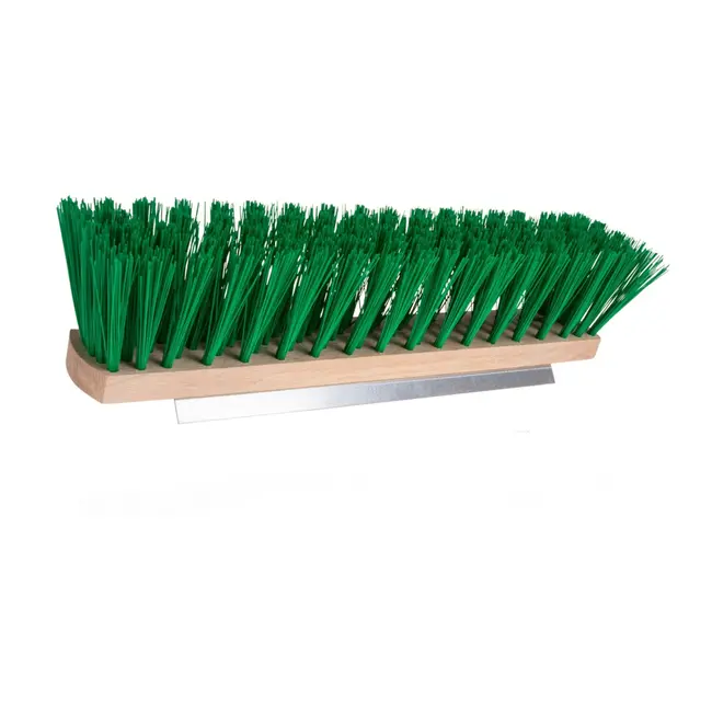 GEKO Straatbezem - Nylon Borstel - Houten Blok - 40 cm