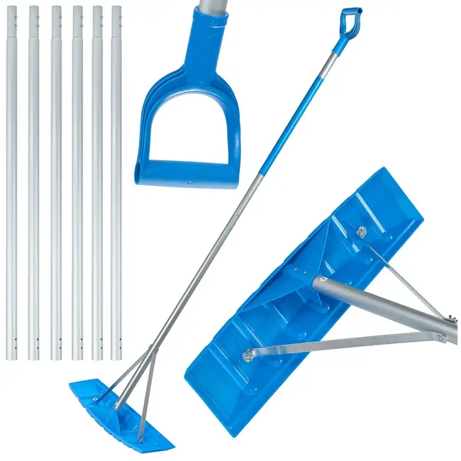 GEKO Modulaire sneeuwschuiver - 7,5 m lengte - 61 cm breed - Lichtgewicht aluminium - Ergonomische grip