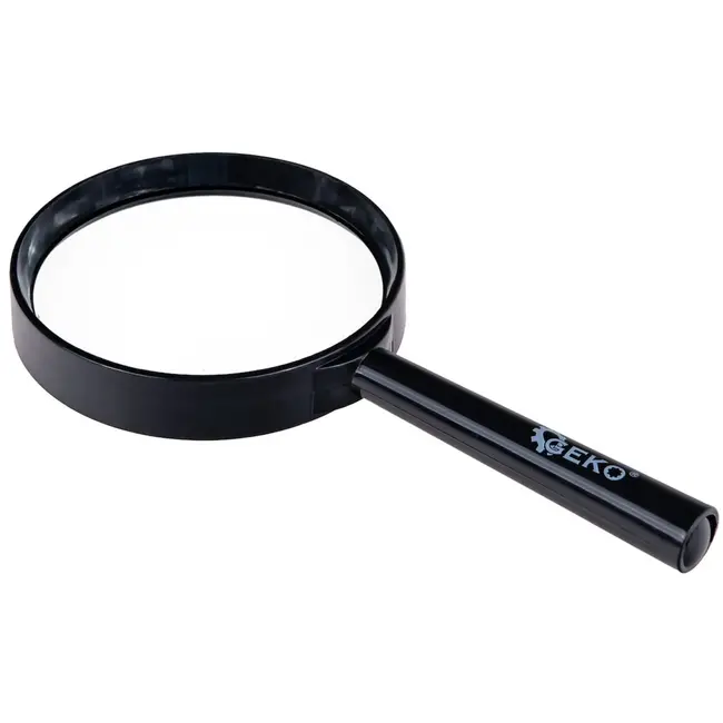 GEKO Vergrootglas - 75 mm - 3x vergroting - Dubbelzijdig - Ergonomisch ontwerp - Zwart