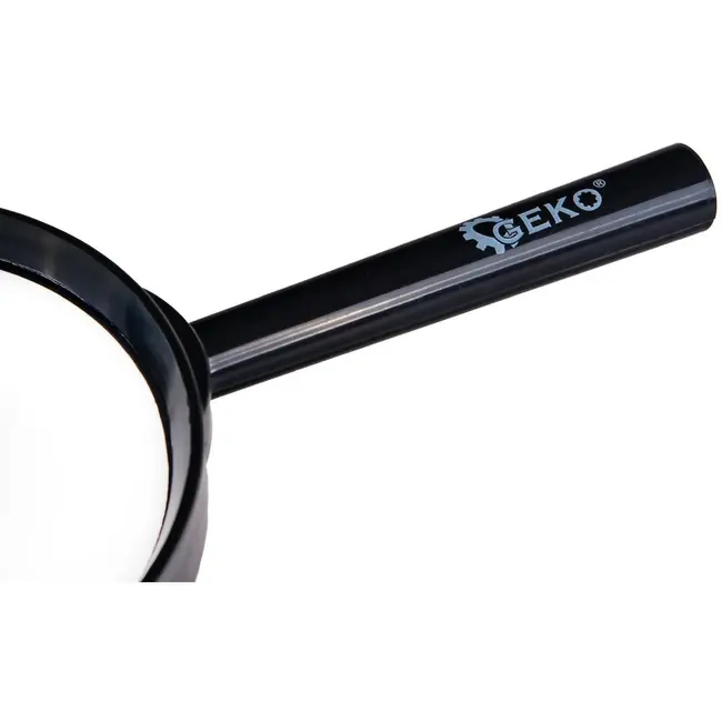 GEKO Vergrootglas - 75 mm - 3x vergroting - Dubbelzijdig - Ergonomisch ontwerp - Zwart