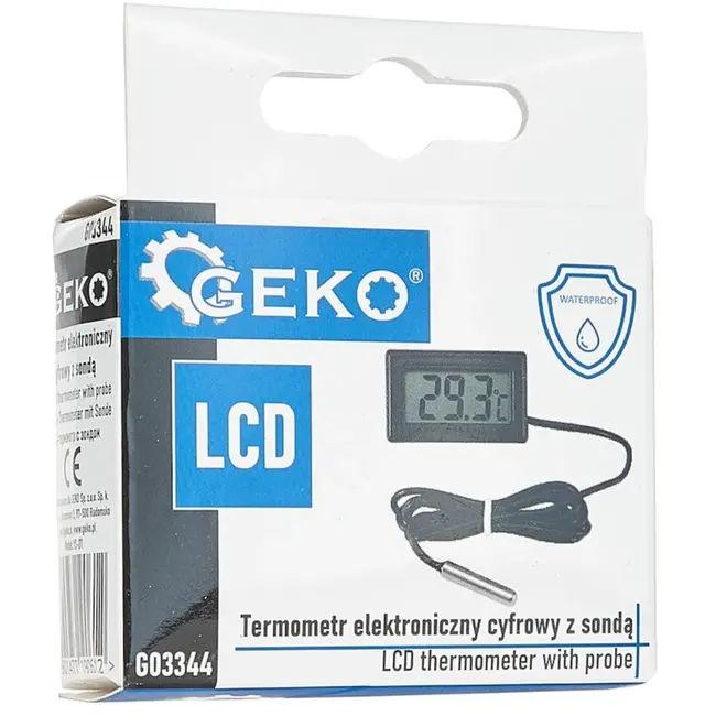 GEKO Digitale thermometer - waterdichte sonde - compact ontwerp - breed temperatuurbereik